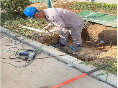 馬鞍山九華東路二期電力工井，保護(hù)管工程